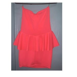 Neon Pink Mini Women Dress